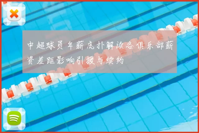 中超球员年薪虎扑解读各俱乐部薪资差距影响引援与续约